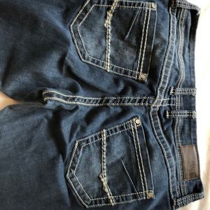 Bke buckle denim jeans dark wash 33r